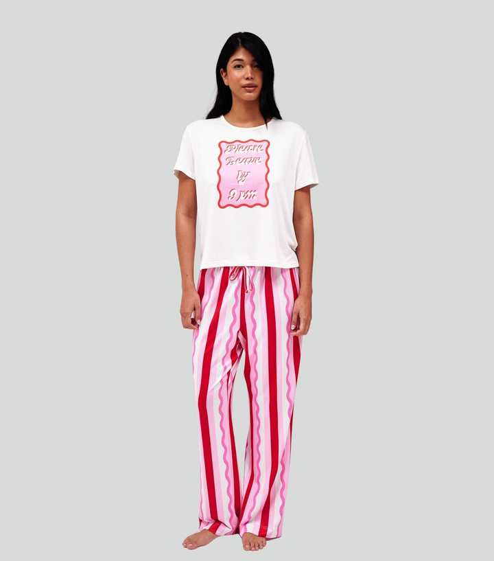 Loungeable Pink Please Leave By 9PM Print T-Shirt