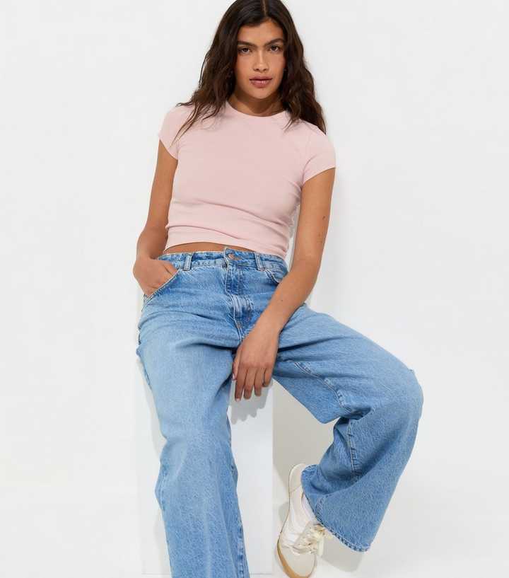 Light Pink Cotton Rich Baby Tee T-Shirt
