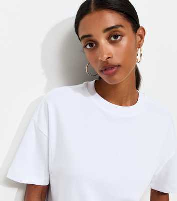 Premium White Heavyweight Cotton Boxy Fit T-Shirt