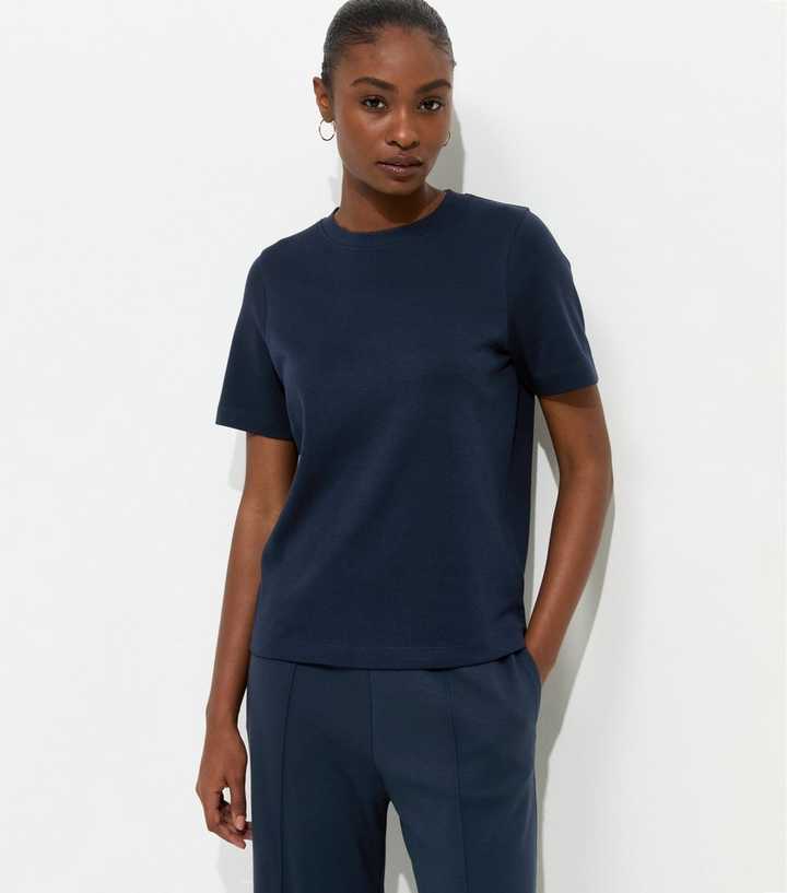 Premium Navy Heavyweight Cotton T-Shirt