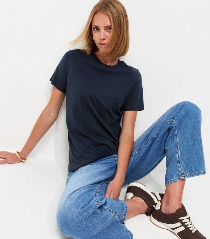 Navy Cotton T-Shirt
