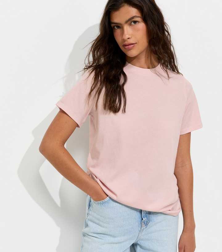 Light Pink Cotton T-Shirt