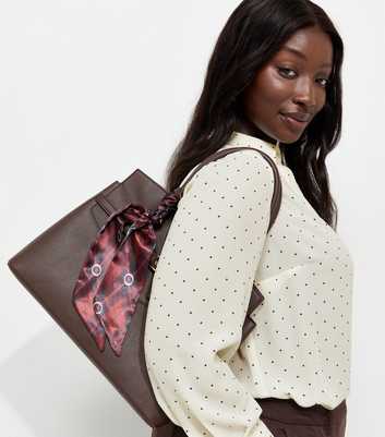 Curves Cream Polka Dot Gold Button Detail Blouse