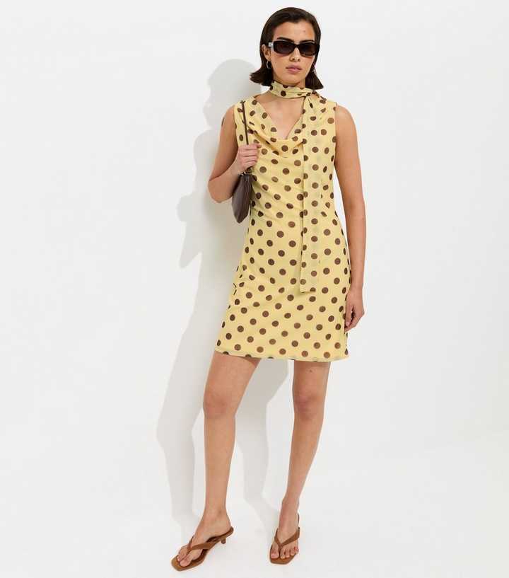 black dress with dots The Dayla Polka Dot Day Dress