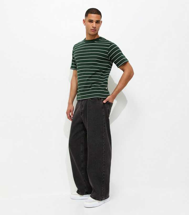Jack & Jones Black Wide Leg Jeans