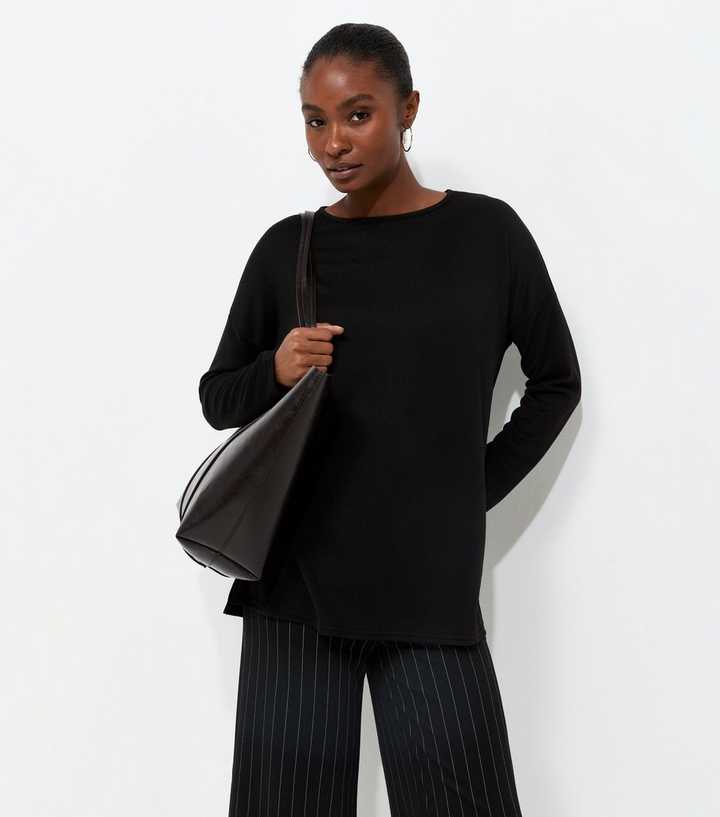 Black Soft Touch Long Sleeve Top