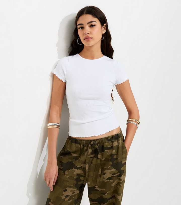 White Cotton Rich Short Sleeve Babylock T-Shirt