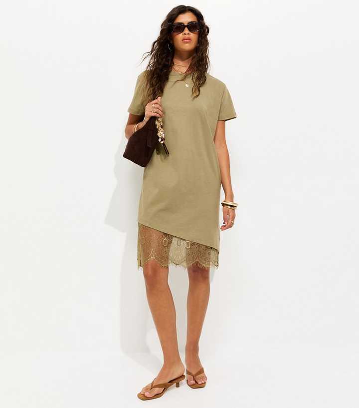 by anthropologie one-shoulder asymmetric floral maxi dress Khaki Batwing Asymmetric Knit Maxi Dress – Mint Velvet