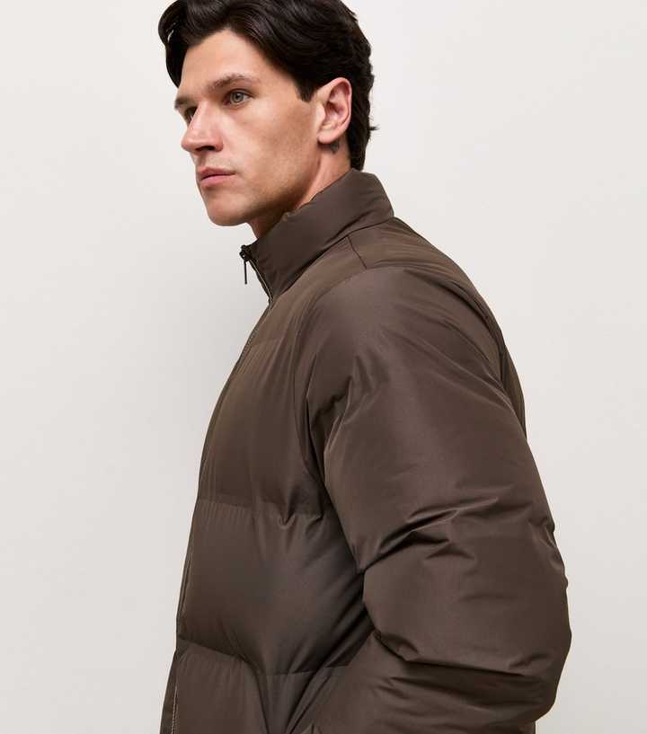 Dark Brown Heatseal Puffer Jacket