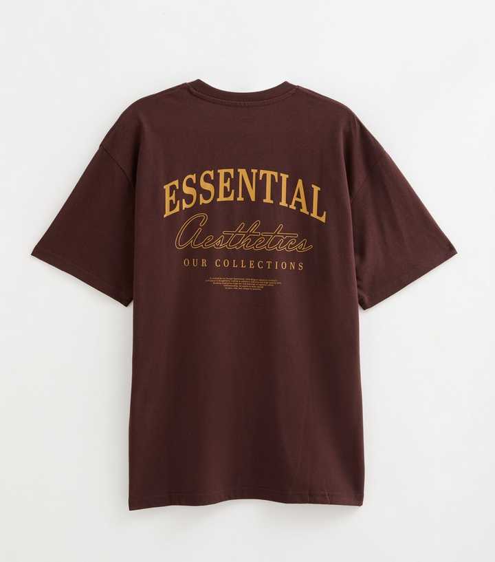Jack & Jones Dark Burgundy Organic Cotton Essential Aesthetics T-Shirt
