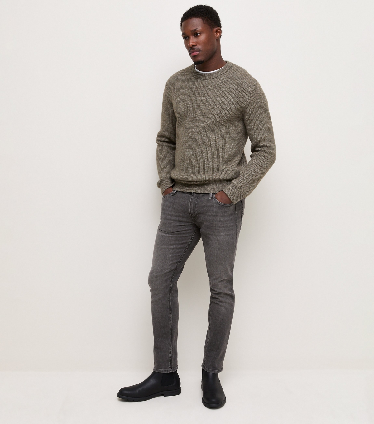JACK & JONES Jjiglenn JJBASIC SQ 356 NOOS Slim Fit Jeans | Slim Fit, Plain, Casual, Maximum temperature 30°C normal process - Image 4