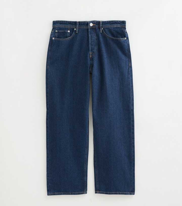 Jack & Jones Dark Blue Denim Baggy Leg Jeans