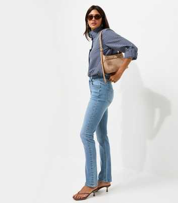 Blue Stretch Cigarette Slim Leg Jeans