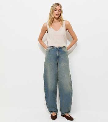 Tall Blue Blake Barrel Leg Jeans