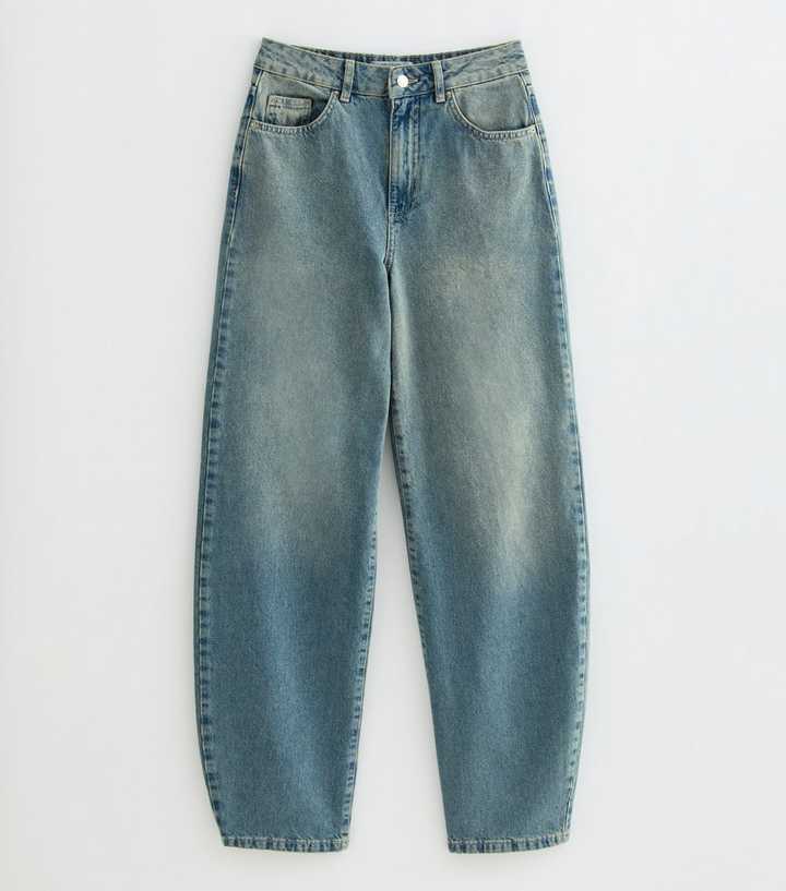 Tall Blue Blake Barrel Leg Jeans