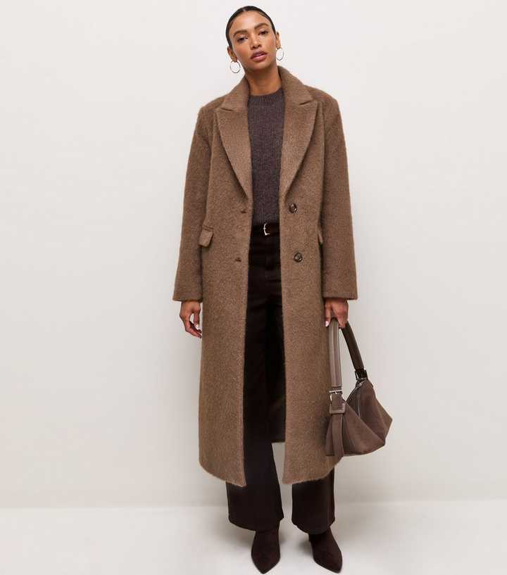 Mink Brushed Felt Long Coat