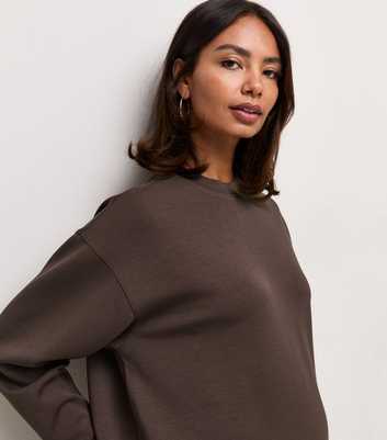 Maternity Premium Mid Brown Sweatshirt