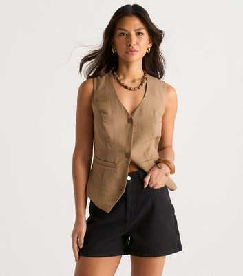 Gini London Black High Waist Denim Shorts