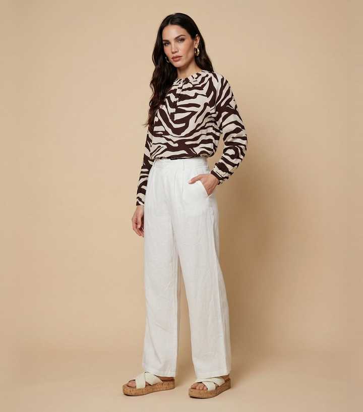 Urban Bliss Brown Zebra Print Shirt