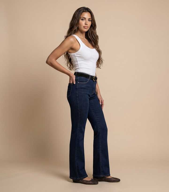 Urban Bliss Dark Blue Bootcut Jeans