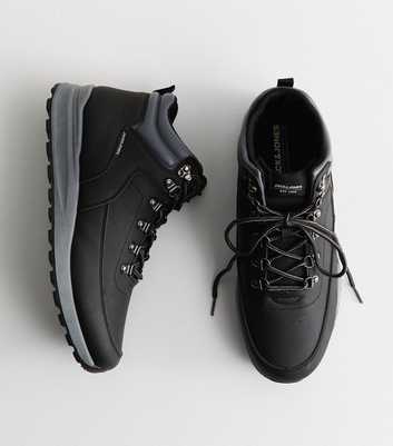 Jack & Jones Black Faux Leather Eaton Ankle Boots