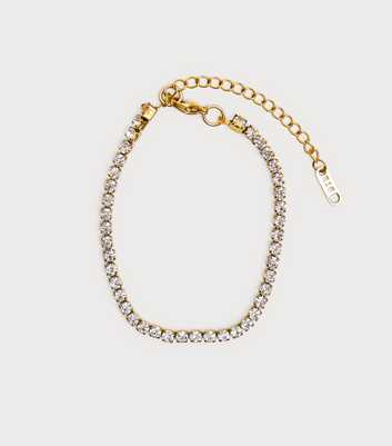 Public Desire 18ct Gold Plated Adjustable Tennis Bracelet