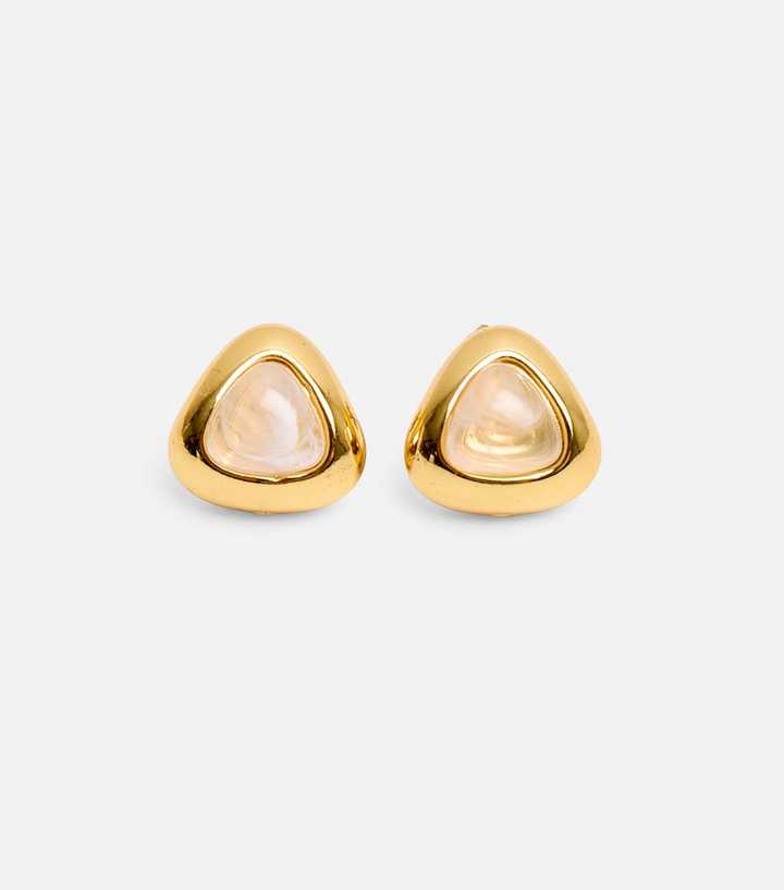 Public Desire Gold Tone Triangle Earrings