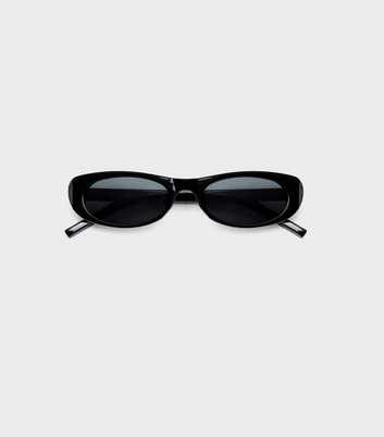 Public Desire Black Narrow Cat Eye Sunglasses