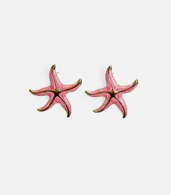 Public Desire Light Pink Starfish Stud Earrings