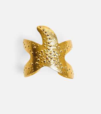 Public Desire Gold Tone Adjustable Starfish Cuff Bracelet
