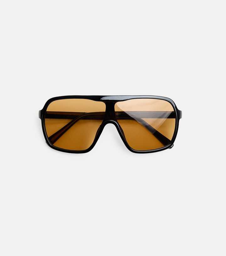 Public Desire Black Oversized Square Sunglasses
