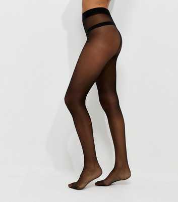 Black 15 Denier Ladder Resist Tights