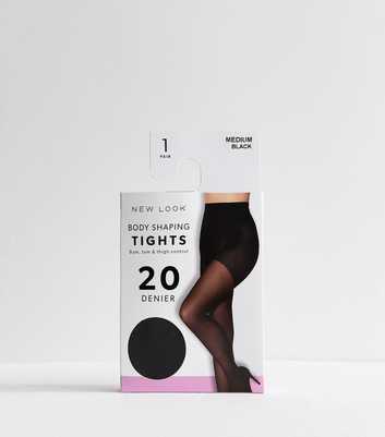 Premium Black Body Shaping 20 Denier Tights