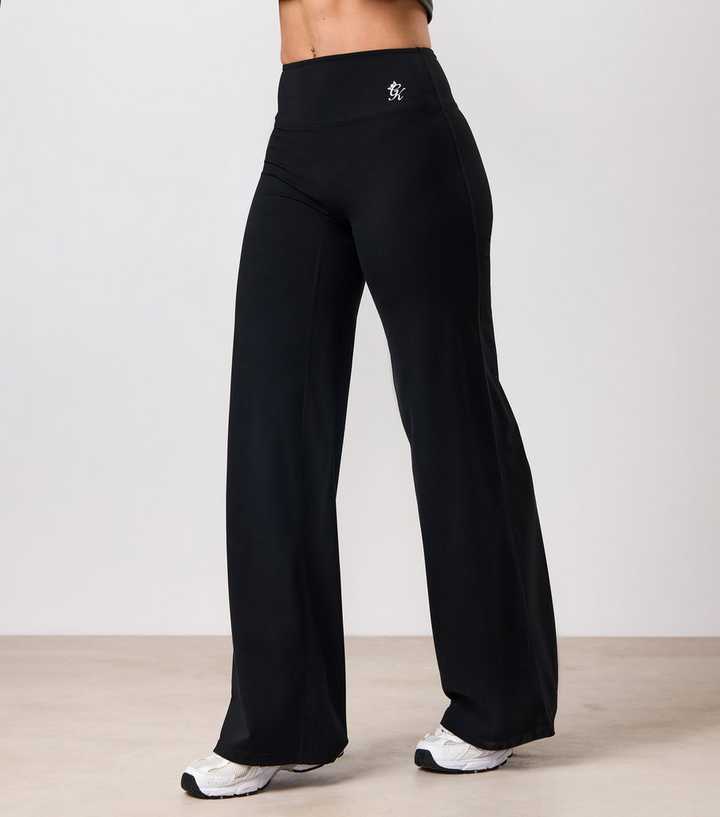 Gym King Black 365 Lightweight Straight Leg Yoga Trousers