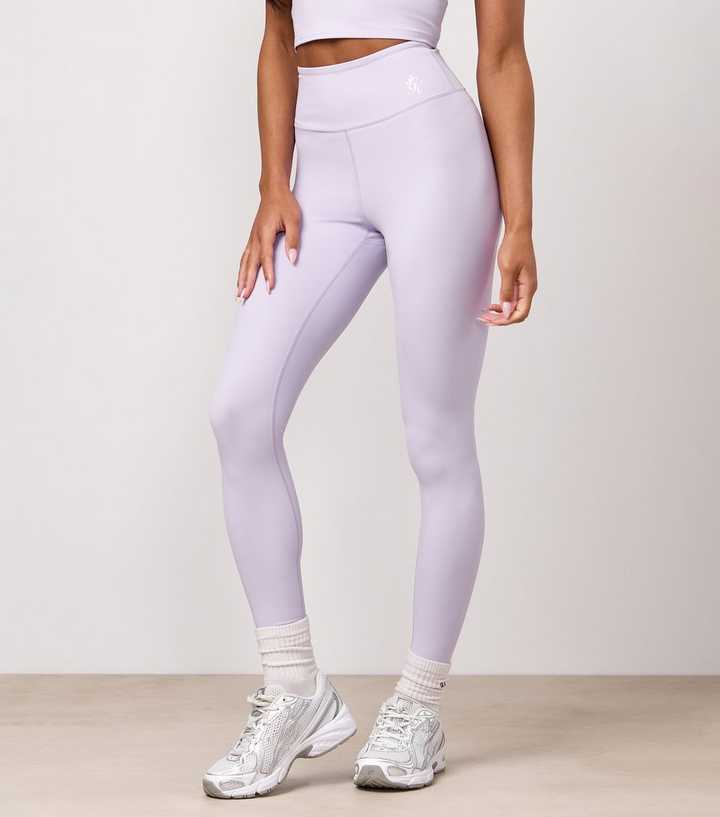 Gym King Lilac 365 Logo Print Leggings