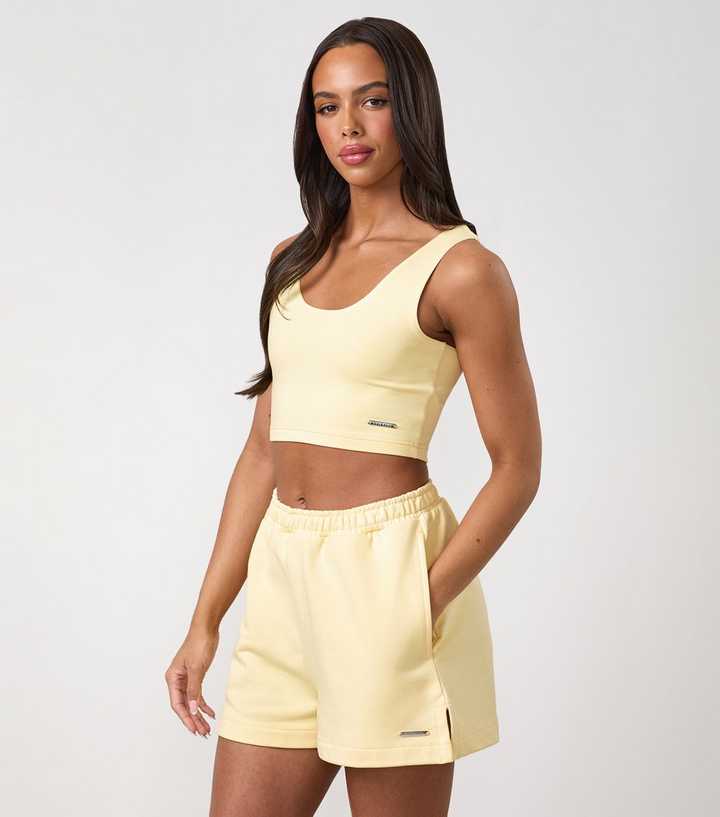 Gym King Yellow Cotton Haze Jersey Vest