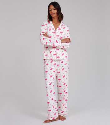 Loungeable Pink Spicy Marg Super Soft Long Sleeve Pyjama Set