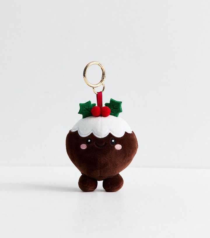 Christmas Pudding Plush Bag Charm