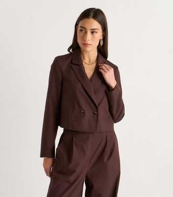 Gini London Dark Brown Double Breasted Jacket