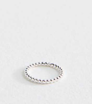 Silver Tone Bubble Ring