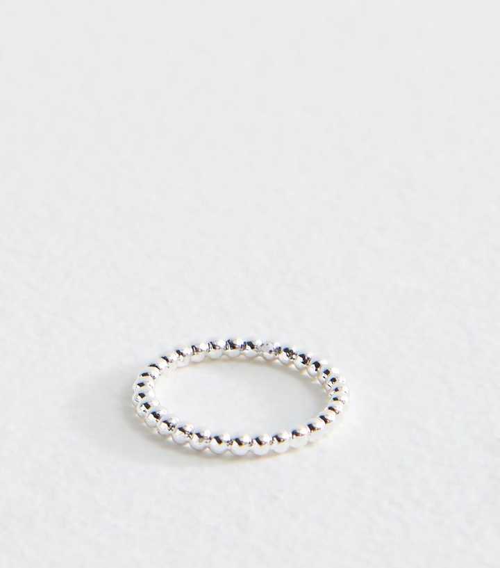 Silver Tone Bubble Ring