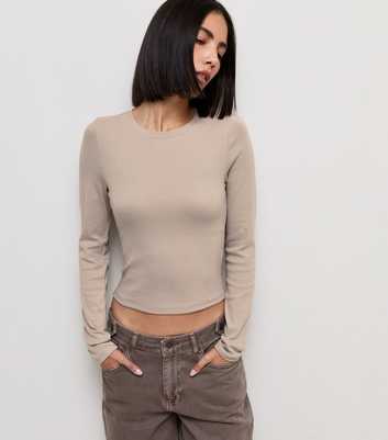 Mink Cotton Rich Long Sleeve Baby Tee