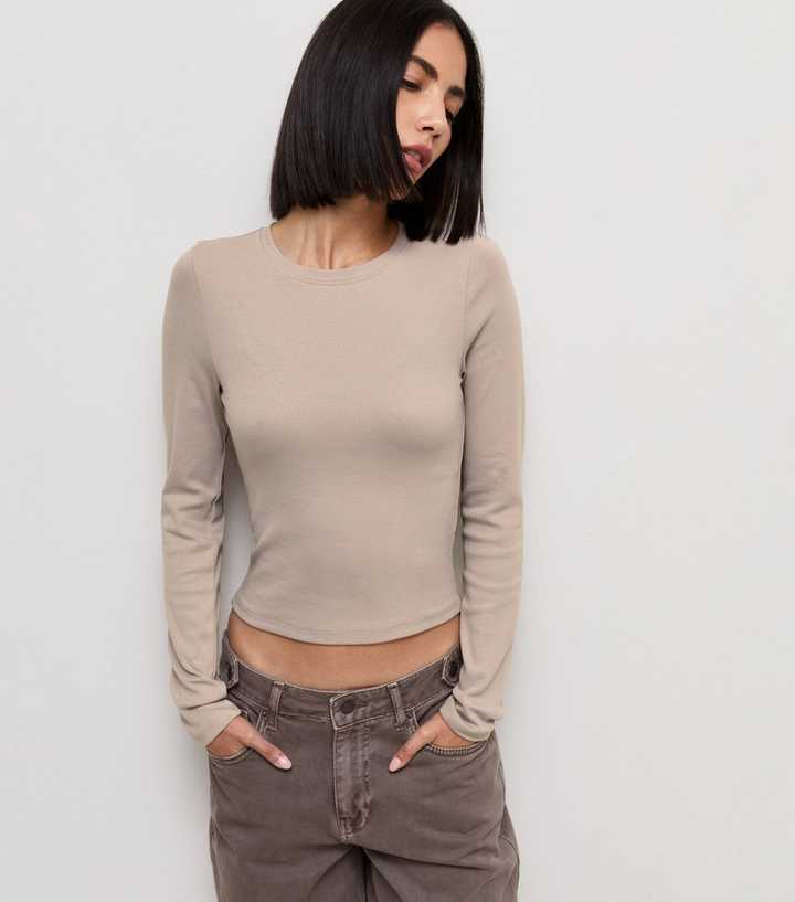 Mink Cotton Rich Long Sleeve Baby Tee