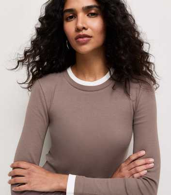 Mink Cotton Rich 2 In 1 Layered Look Top