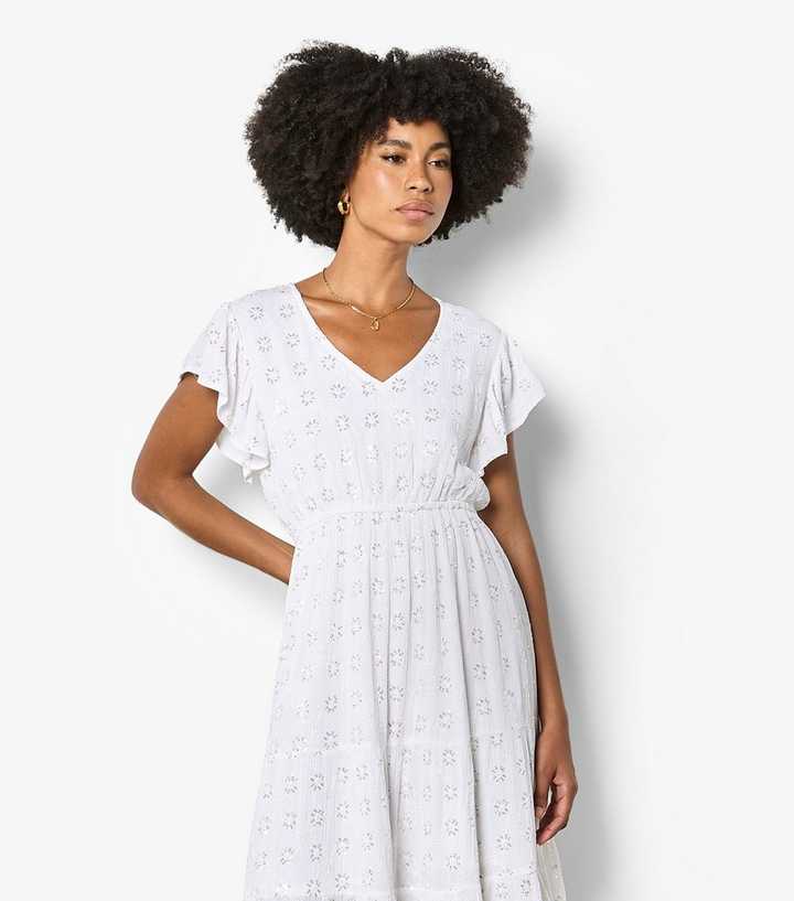 sachin and babi light blue dress Balmain Floral embroidery mini dress - Black