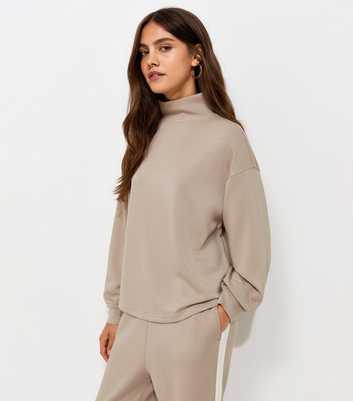 Premium Stone Funnel Neck Sweatshirt