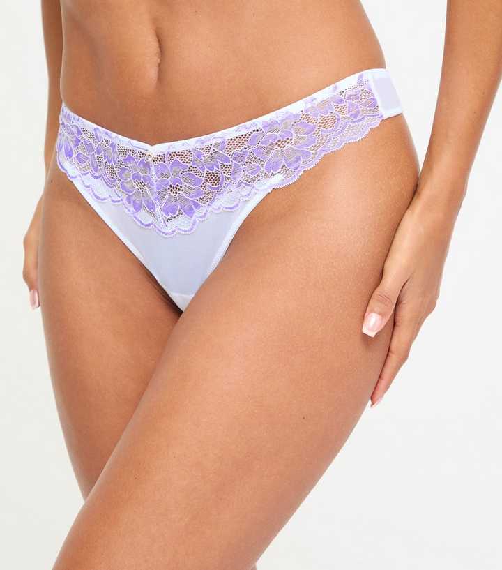 Ann Summers Lilac Sexy Lace Thong