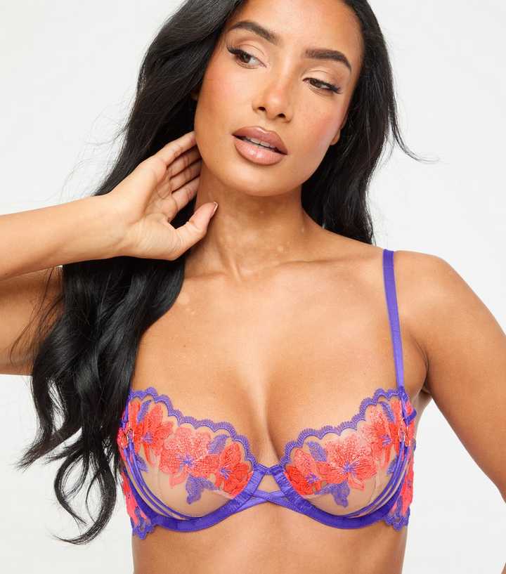 Ann Summers Purple Dusk Till Dawn Non Padded Balconette Bra