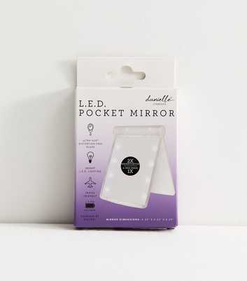 Danielle Creations White L.E.D Pocket Mirror
