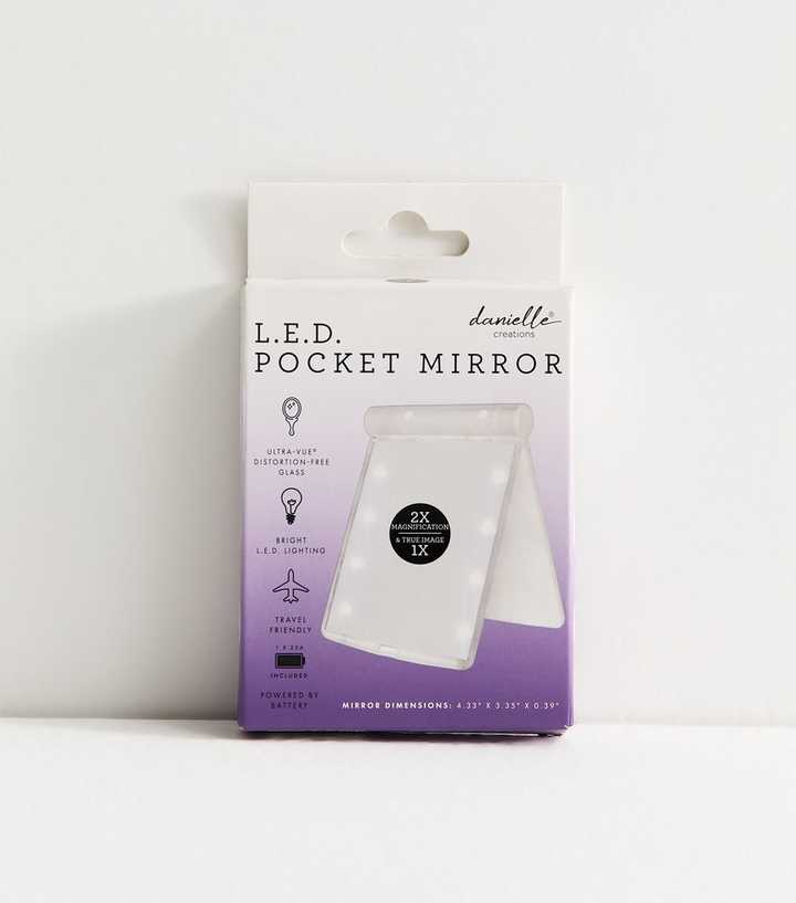 Danielle Creations White L.E.D Pocket Mirror